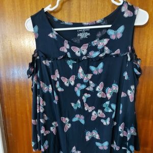 Ruffle, butterfly design shirt